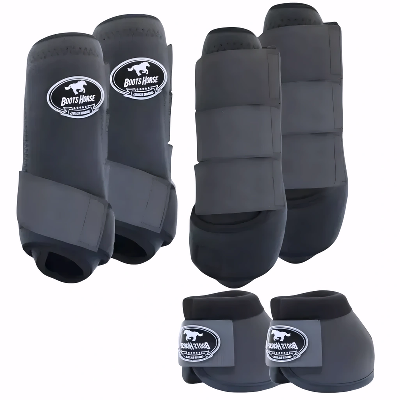 Kit Color Completo, Boleteiras e Cloche Cinza - Boots Horse, Luka